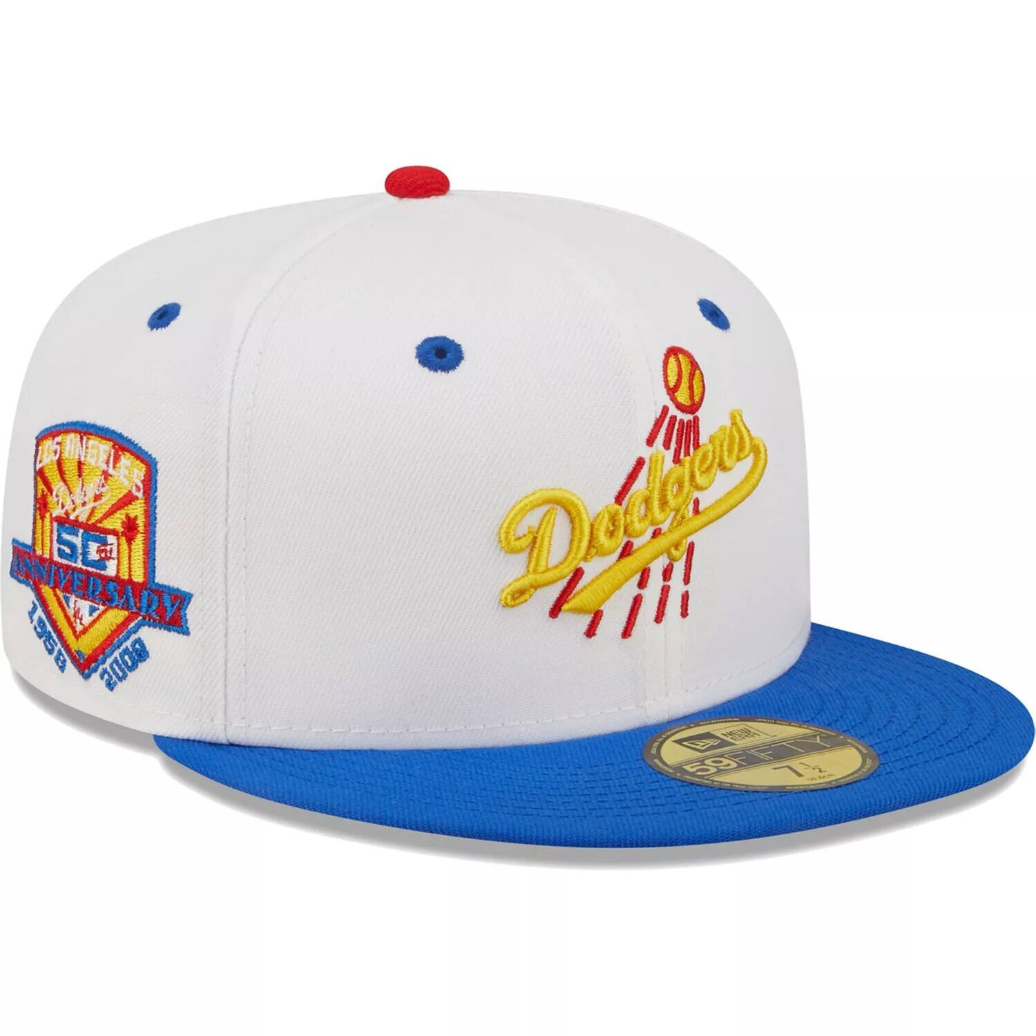 Мужская облегающая шляпа New Era White/Royal Los Angeles Dodgers 50th Anniversary Cherry Lolli 59FIFTY
Мужская облегающая шляпа New Era White/Royal Los Angeles Dodgers 50th Anniversary Cherry Lolli 59FIFTY
