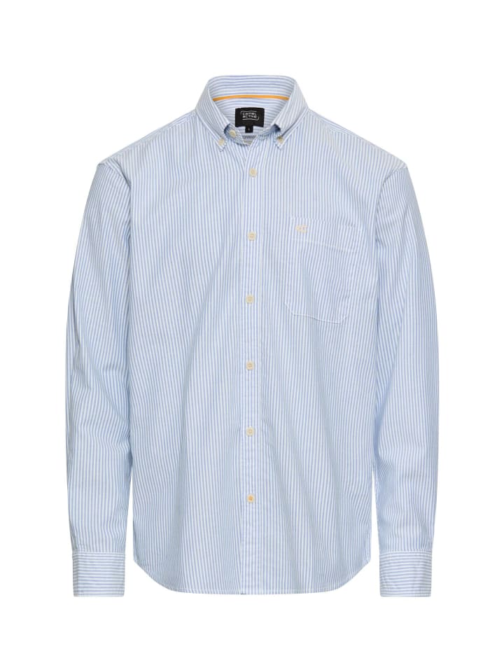 Рубашка с длинными рукавами и нагрудным карманом синего цвета Camel Active
Рубашка с длинными рукавами и нагрудным карманом синего цвета Camel Active