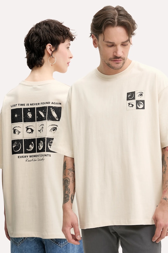 Хлопковая футболка Kaotiko, бежевый
Хлопковая футболка Kaotiko, бежевый