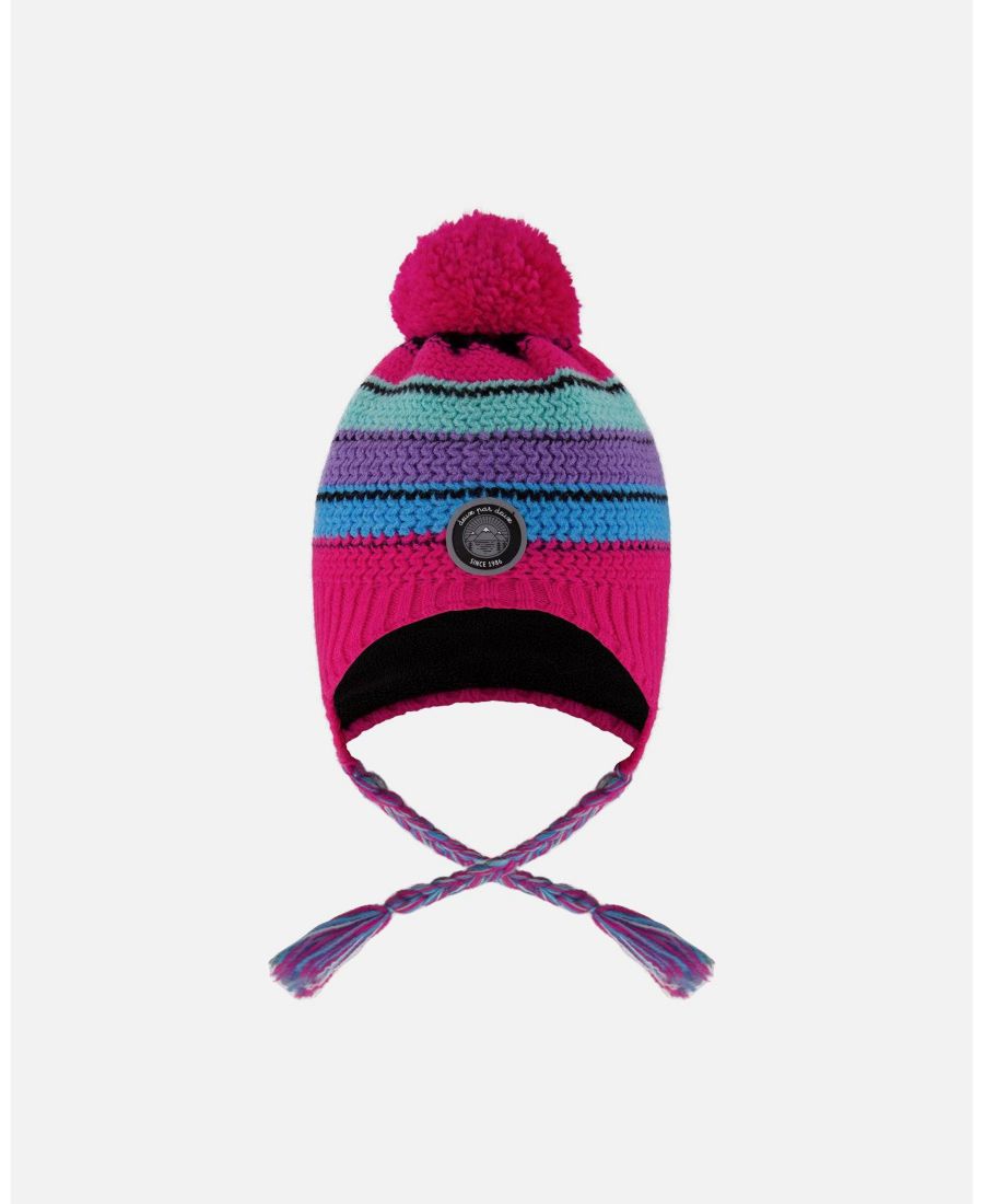 Вязаная перуанская шапочка с помпоном для девочки, розовая и разноцветная - для малышей/детей Deux par Deux, Pink and multicolor
Вязаная перуанская шапочка с помпоном для девочки, розовая и разноцветная - для малышей/детей Deux par Deux, Pink and multicolor