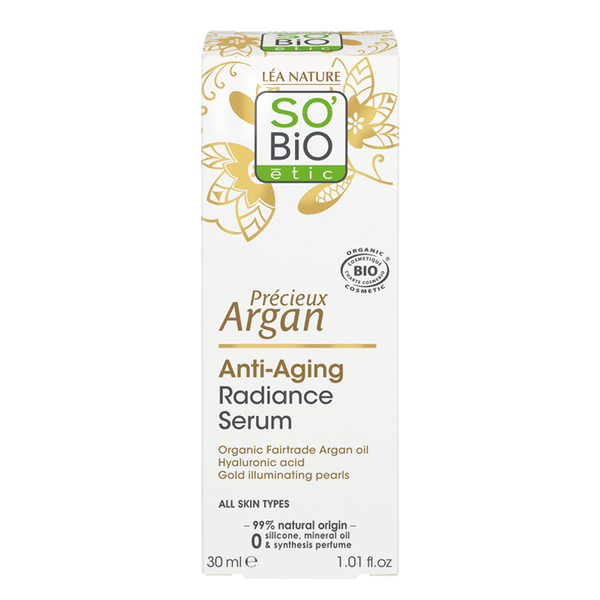 Сыворотка для лица против морщин с аргановым маслом, 30 мл So'Bio Etic Precieux argan
Сыворотка для лица против морщин с аргановым маслом, 30 мл So'Bio Etic Precieux argan
