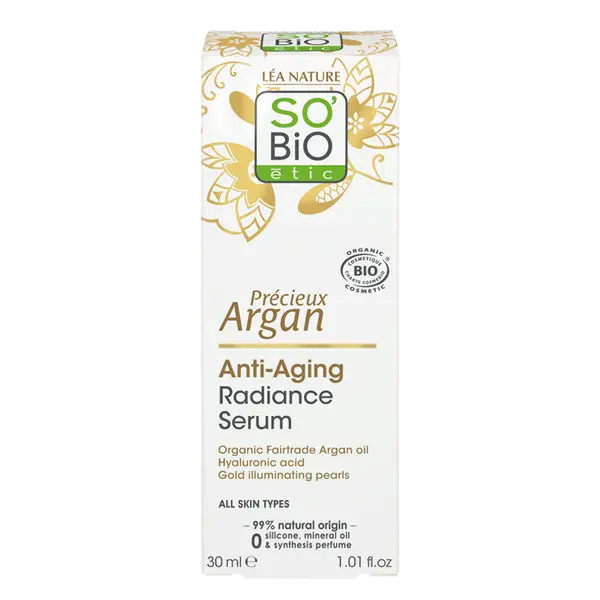 Сыворотка для лица против морщин с аргановым маслом, 30 мл So'Bio Etic Precieux argan
Сыворотка для лица против морщин с аргановым маслом, 30 мл So'Bio Etic Precieux argan