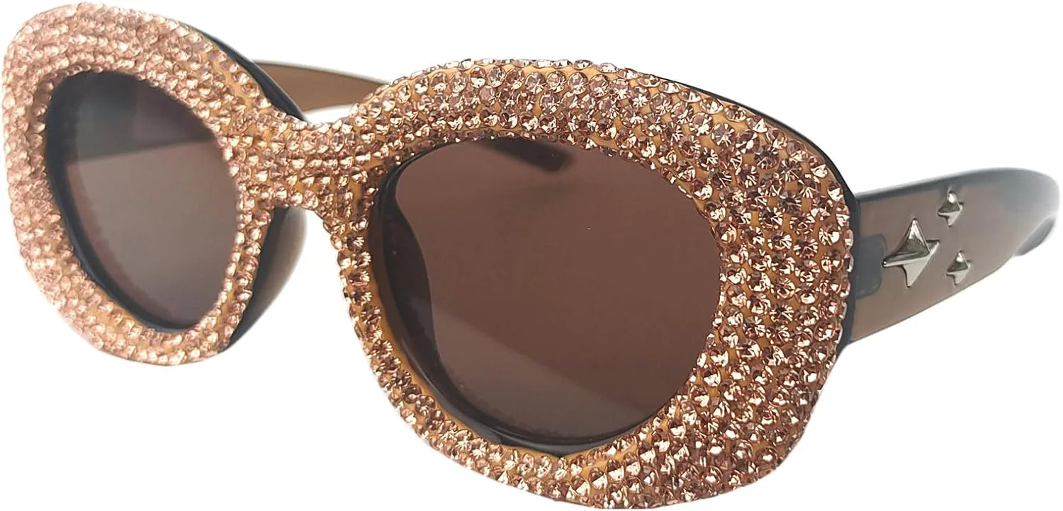 Солнцезащитные очки Willochra Square Crystal для женщин, большие солнцезащитные очки со стразами, «кошачий глаз», блестящие очки для вечеринок и фестивалей, Brown
Солнцезащитные очки Willochra Square Crystal для женщин, большие солнцезащитные очки со стразами, «кошачий глаз», блестящие очки для вечеринок и фестивалей, Brown
