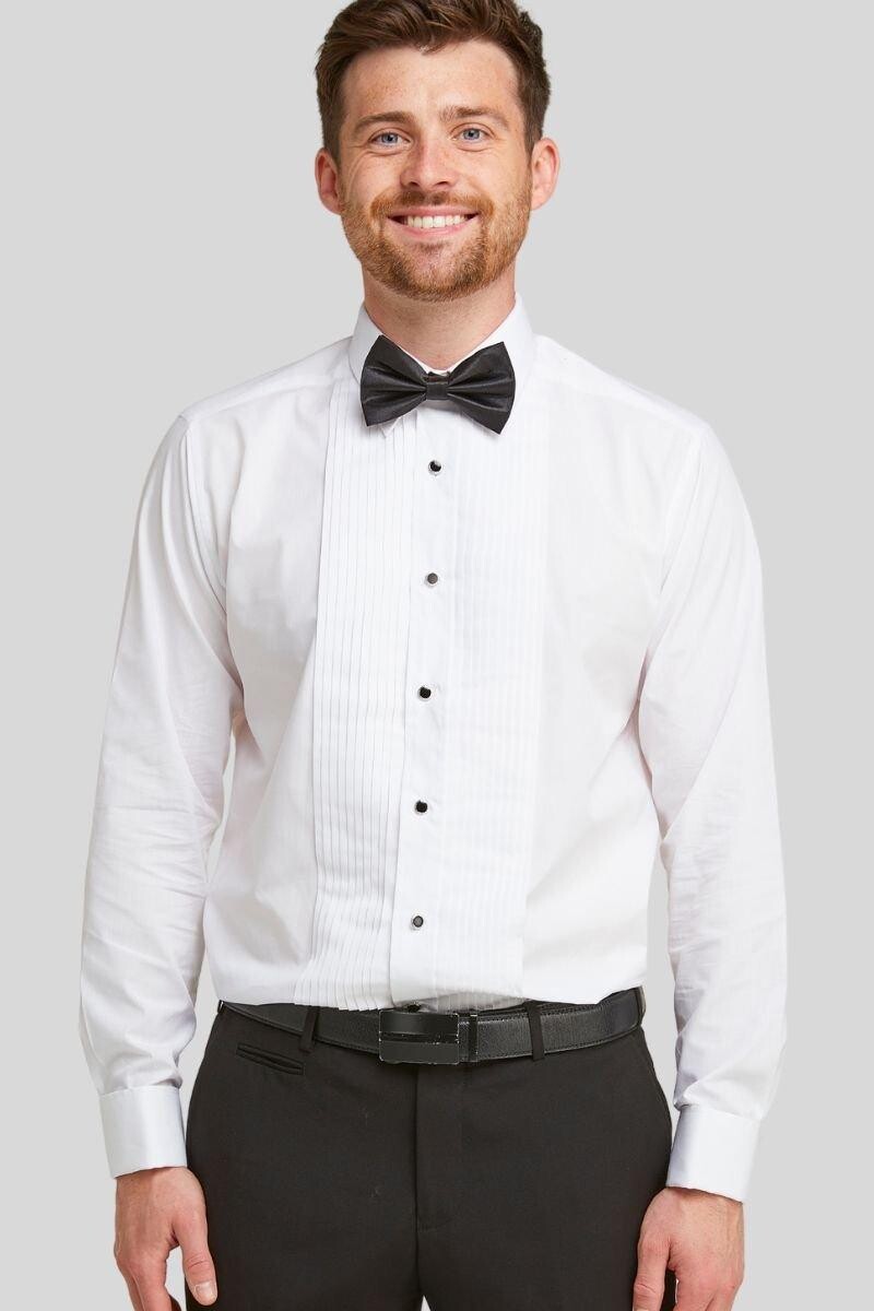 Белая классическая рубашка со складками Double TWO, белый
Белая классическая рубашка со складками Double TWO, белый