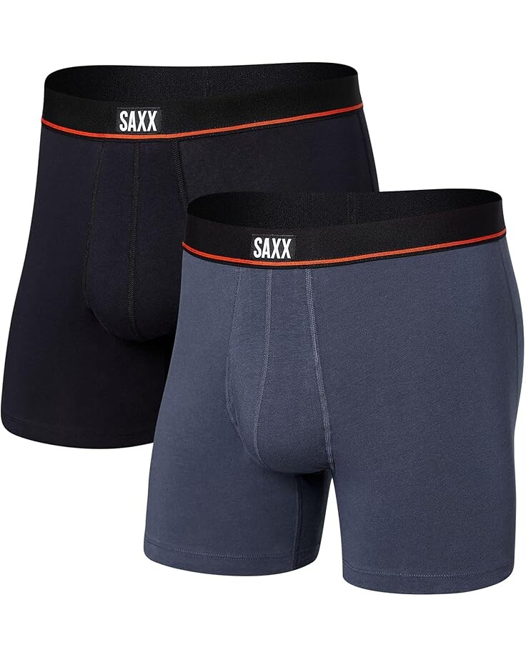 Боксеры SAXX UNDERWEAR Non-Stop Stretch Cotton Boxer Brief Fly 2-Pack, цвет Deep Navy/Black
Боксеры SAXX UNDERWEAR Non-Stop Stretch Cotton Boxer Brief Fly 2-Pack, цвет Deep Navy/Black