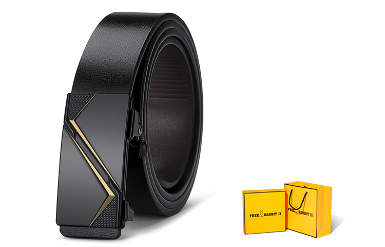 Натуральная кожа Автоматическая пряжка Беззубая Деловая Мужская Кожаная Внутренняя Подкладка из Коровьей Кожи Ремень Унисекс Ширина 3,5 см Бесплатный Кролик II Черное Золото+Коробка Лимитированная Серия 
Натуральная кожа Автоматическая пряжка Беззубая Деловая Мужская Кожаная Внутренняя Подкладка из Коровьей Кожи Ремень Унисекс Ширина 3,5 см Бесплатный Кролик II Черное Золото+Коробка Лимитированная Серия
