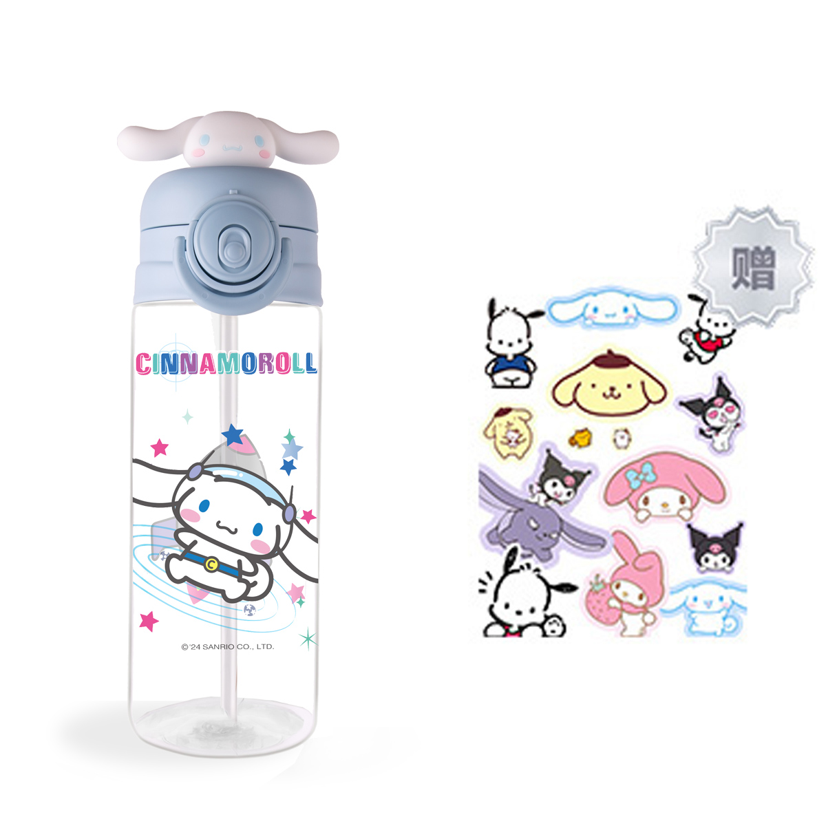 Пластиковые стаканы для воды Sanrio, Cinnamoroll+Sticker
Пластиковые стаканы для воды Sanrio, Cinnamoroll+Sticker