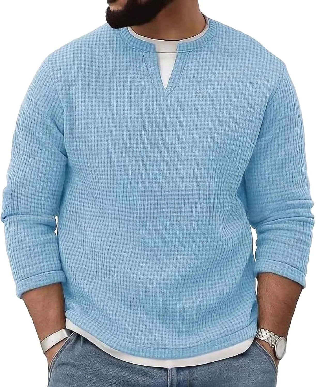 Мужская футболка с V-образным вырезом и длинным рукавом, Casual, размеры S-4XL
Мужская футболка с V-образным вырезом и длинным рукавом, Casual, размеры S-4XL