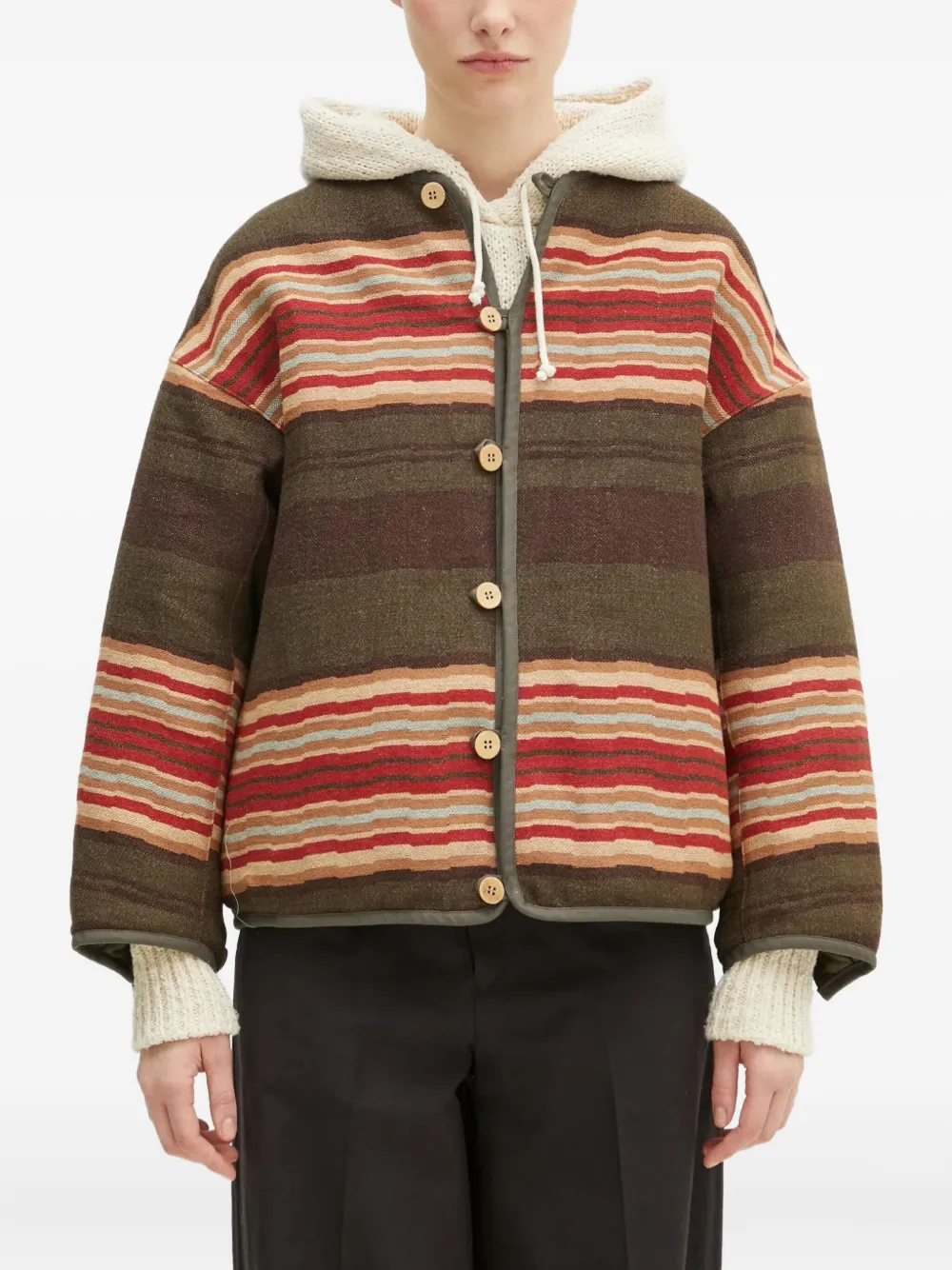 Двусторонняя куртка на пуговицах visvim, зеленый
Двусторонняя куртка на пуговицах visvim, зеленый