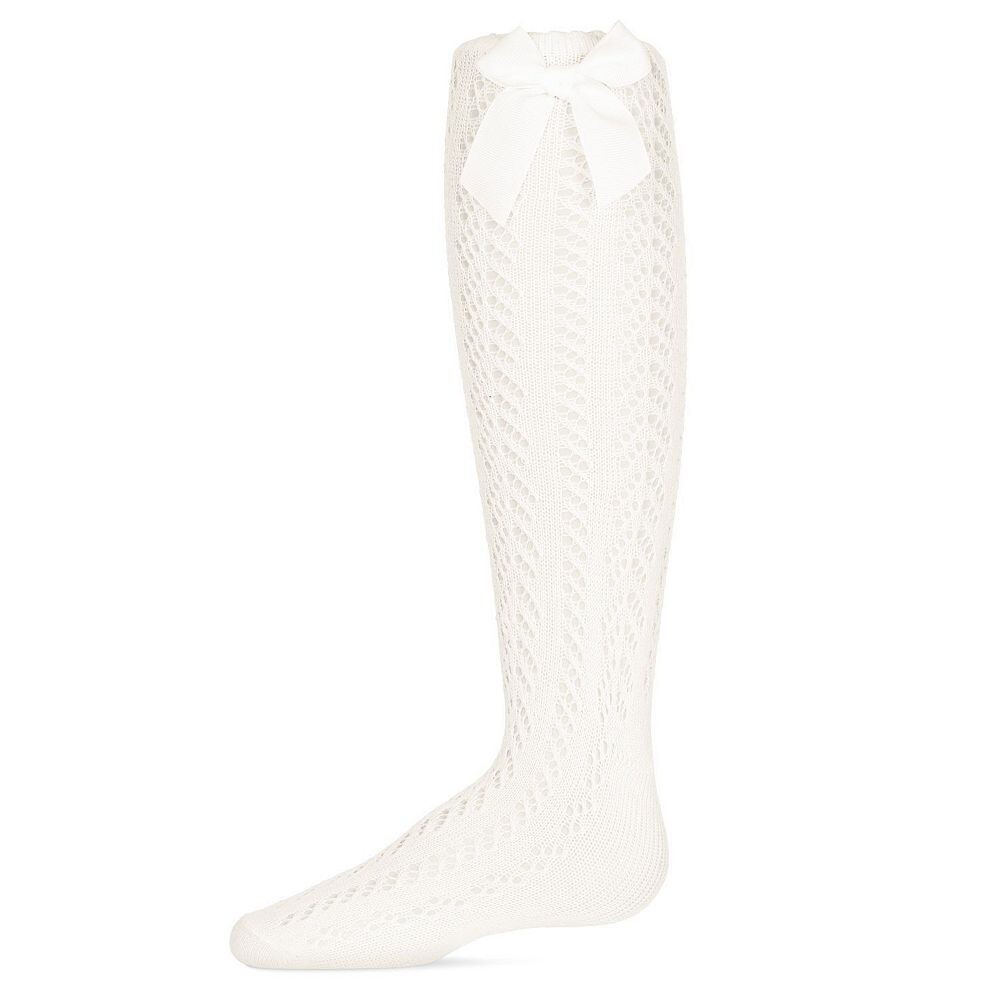 Носки до колена из хлопковой смеси с бантом для маленьких детей и девочек, связанные крючком MeMoi, цвет Winter White
Носки до колена из хлопковой смеси с бантом для маленьких детей и девочек, связанные крючком MeMoi, цвет Winter White