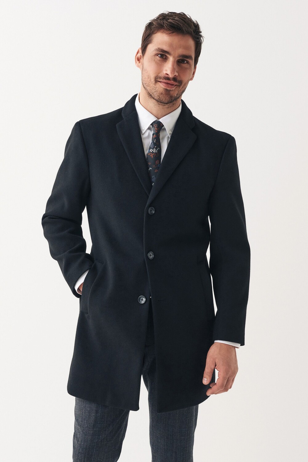 Пальто в стиле Эпсом Next, черный
Пальто в стиле Эпсом Next, черный