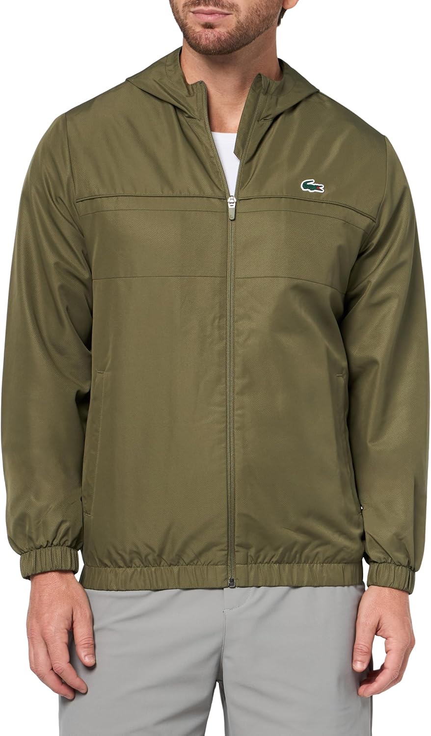 Lacoste мужская легкая производительная куртка на молнии, Olive/Olive/Olive
Lacoste мужская легкая производительная куртка на молнии, Olive/Olive/Olive