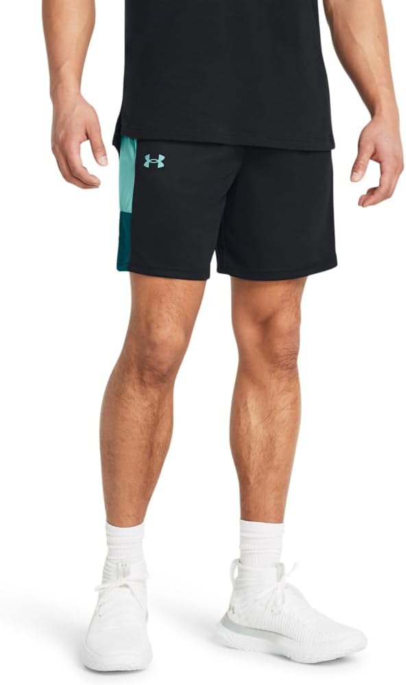Under Armour мужские шорты Baseline Basketball, (002) Black/Radial Turquoise/Radial Turquoise
Under Armour мужские шорты Baseline Basketball, (002) Black/Radial Turquoise/Radial Turquoise