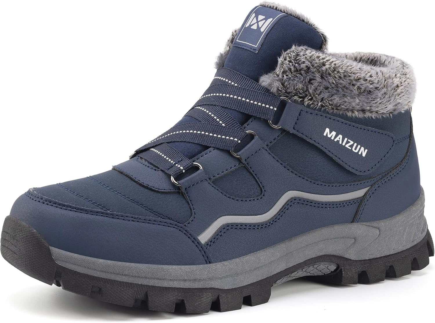 Мужские зимние ботинки MAIZUN с меховой подкладкой, теплые, нескользящие, ботинки до щиколотки для походов и прогулок на улице, синий
Мужские зимние ботинки MAIZUN с меховой подкладкой, теплые, нескользящие, ботинки до щиколотки для походов и прогулок на улице, синий