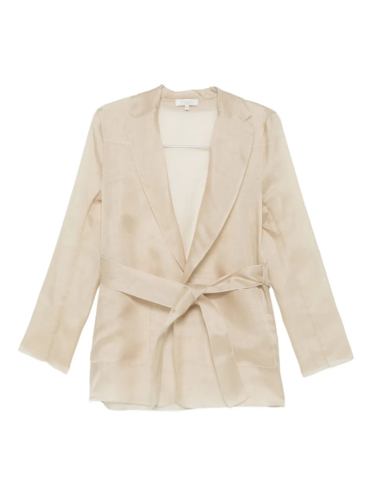 Шелковый пиджак с поясом от Антонелли Antonelli, нейтральный
Шелковый пиджак с поясом от Антонелли Antonelli, нейтральный