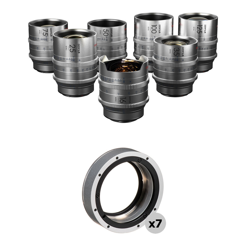 Кинообъектив DZOFilm VESPID Retro 7-Lens Kit with Retro Silver DZO-VR21B7PLS
Кинообъектив DZOFilm VESPID Retro 7-Lens Kit with Retro Silver DZO-VR21B7PLS