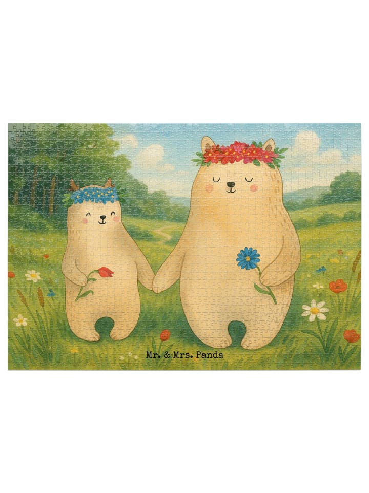 Mr. & Mrs. Panda Головоломка с изображением медведей в цветочном венке, без надписи, выполнена белым цветом
Mr. & Mrs. Panda Головоломка с изображением медведей в цветочном венке, без надписи, выполнена белым цветом