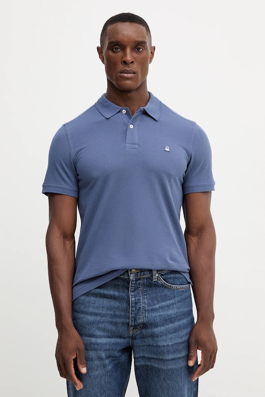 Хлопковая поло United Colors Of Benetton, синий
Хлопковая поло United Colors Of Benetton, синий