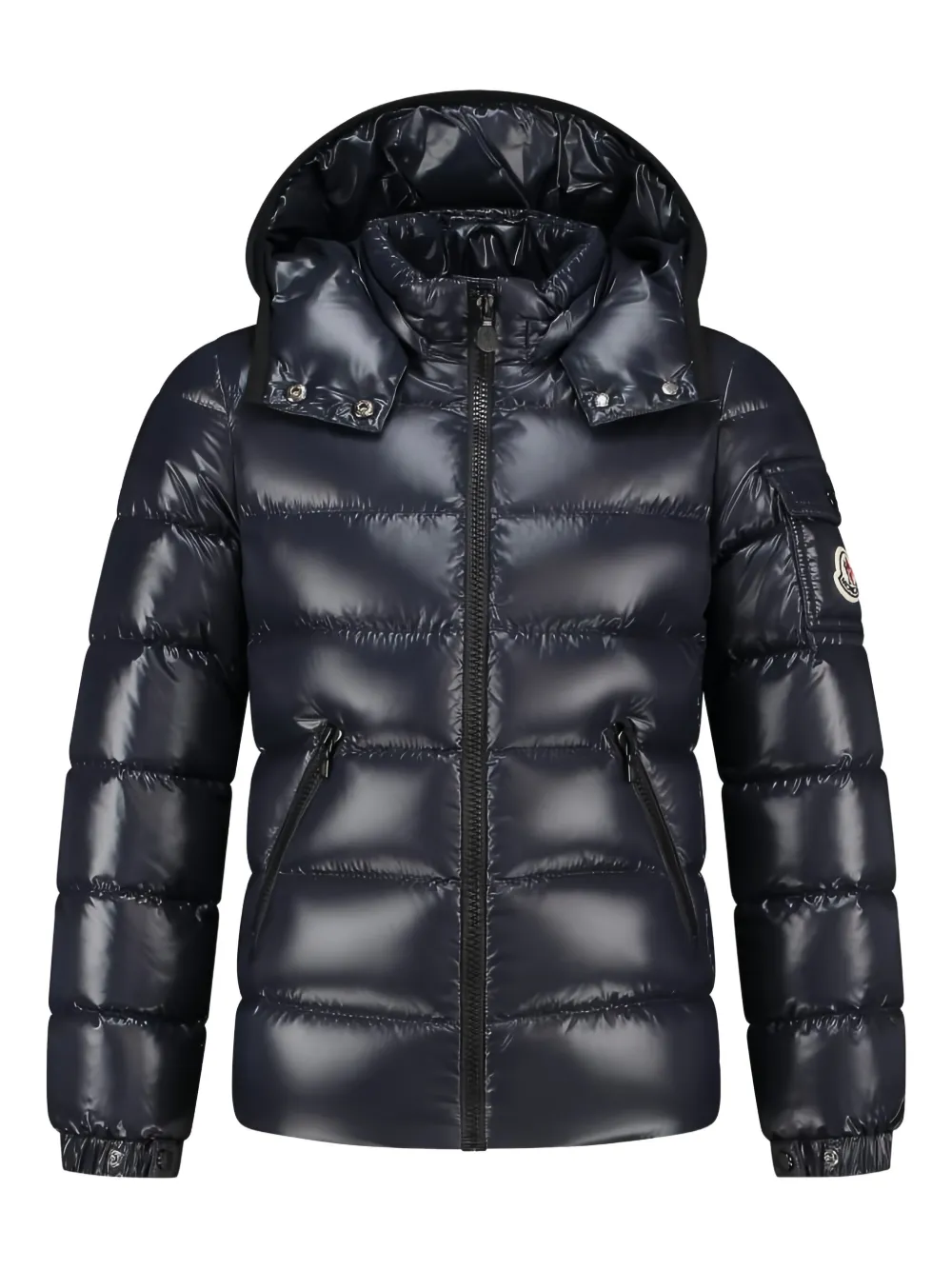 Пуховик Bady с капюшоном Moncler Enfant, синий 
Пуховик Bady с капюшоном Moncler Enfant, синий