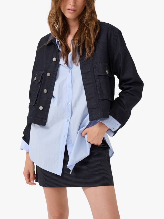 Джинсовая куртка tenna в клетку MY ESSENTIAL WARDROBE, темно-синий
Джинсовая куртка tenna в клетку MY ESSENTIAL WARDROBE, темно-синий