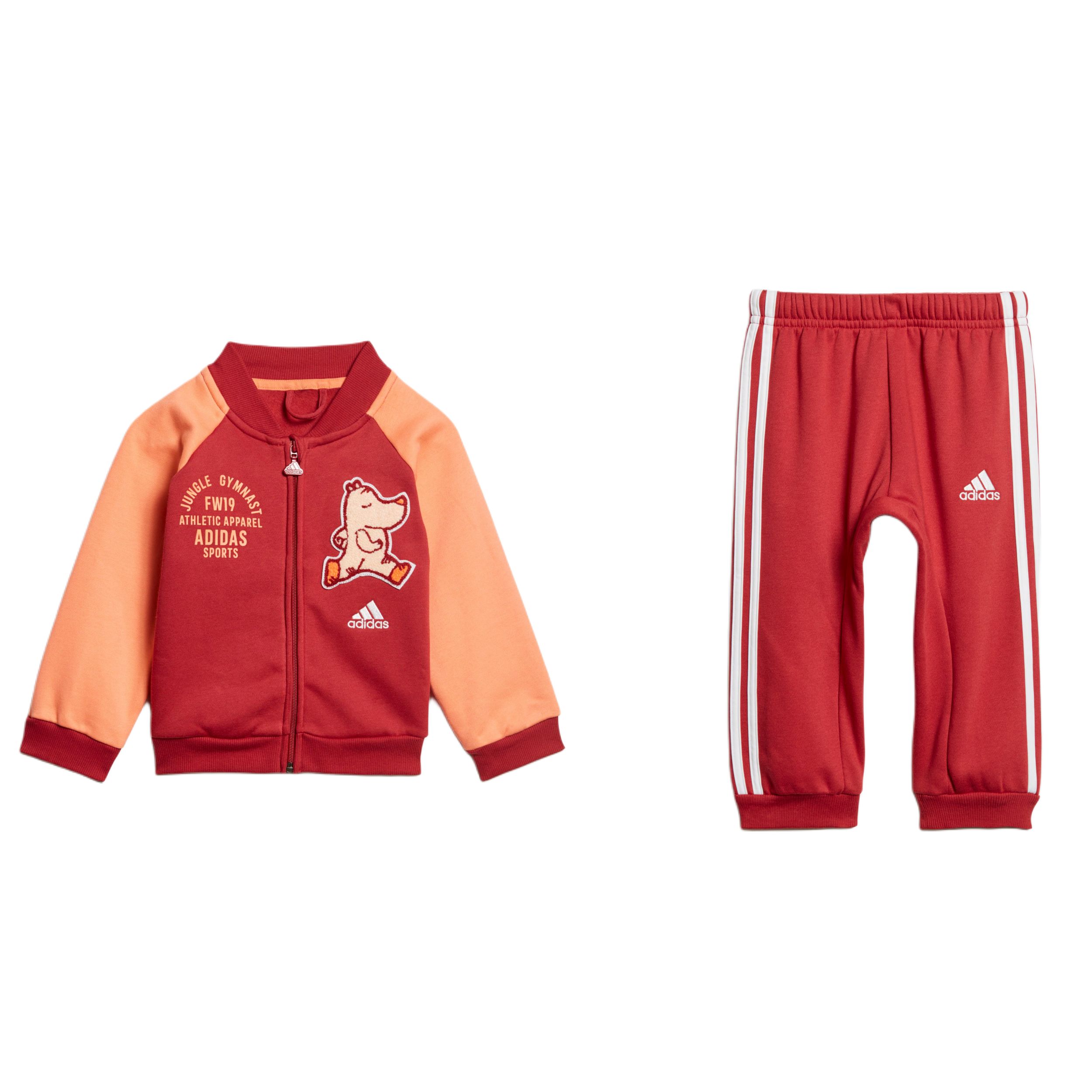 Повседневная спортивная одежда бордового цвета для младенцев и малышей Adidas
Повседневная спортивная одежда бордового цвета для младенцев и малышей Adidas