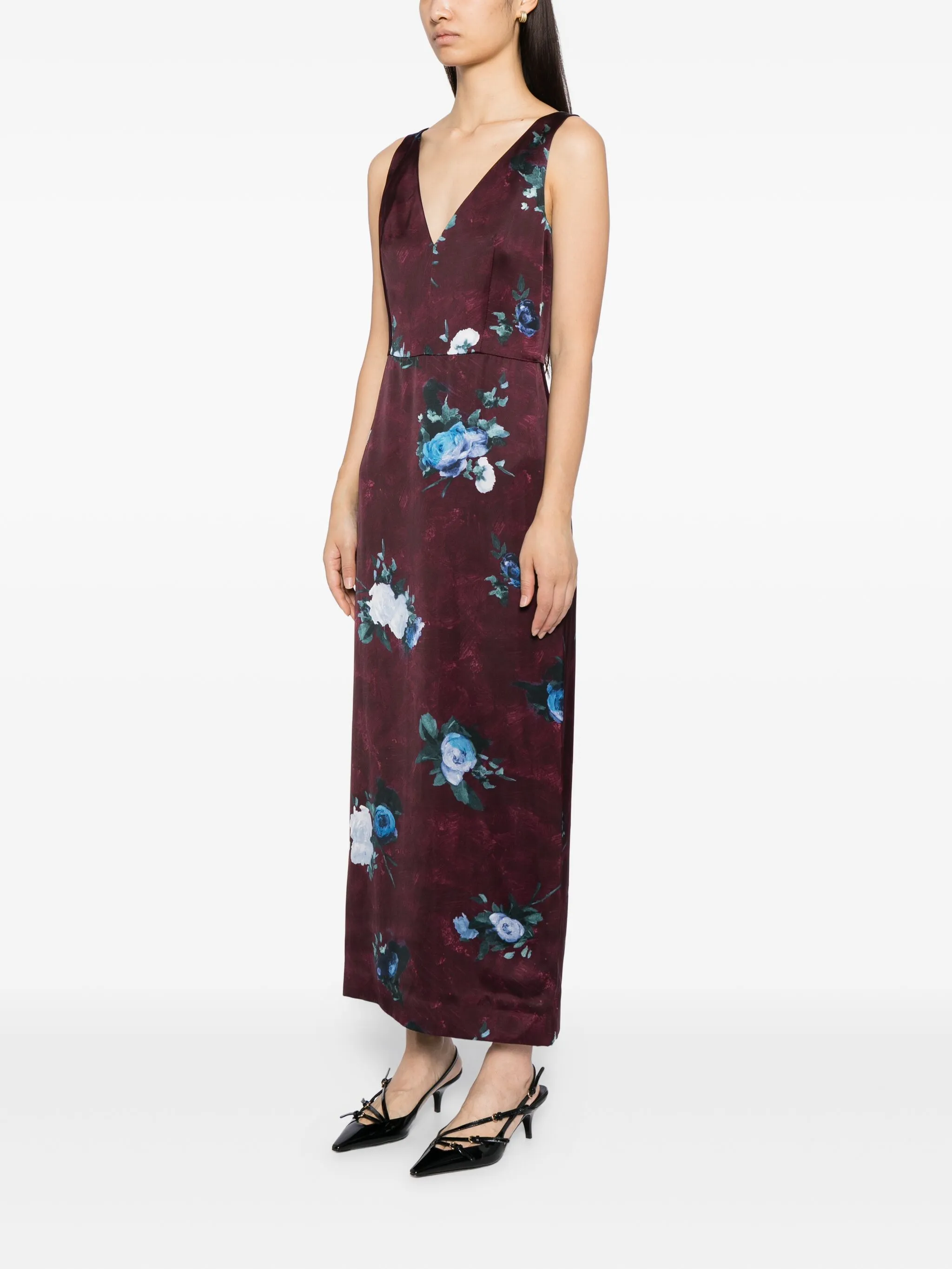 Платье с цветочным принтом Erdem, фиолетовый
Платье с цветочным принтом Erdem, фиолетовый