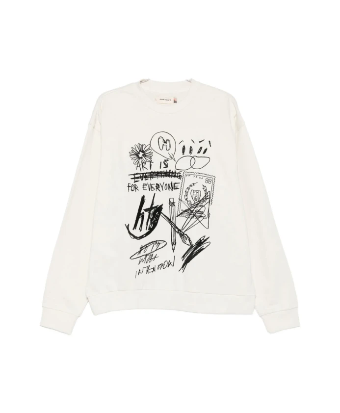 Толстовка с графическим принтом и круглым вырезом. Honor The Gift, белый
Толстовка с графическим принтом и круглым вырезом. Honor The Gift, белый