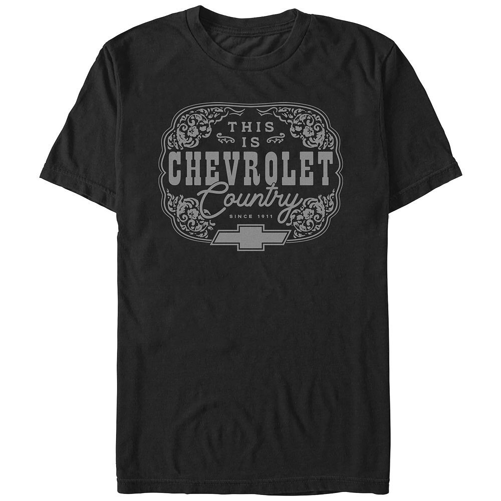 Мужская футболка с рисунком This Is Chevrolet Country Badge Licensed Character, черный
Мужская футболка с рисунком This Is Chevrolet Country Badge Licensed Character, черный