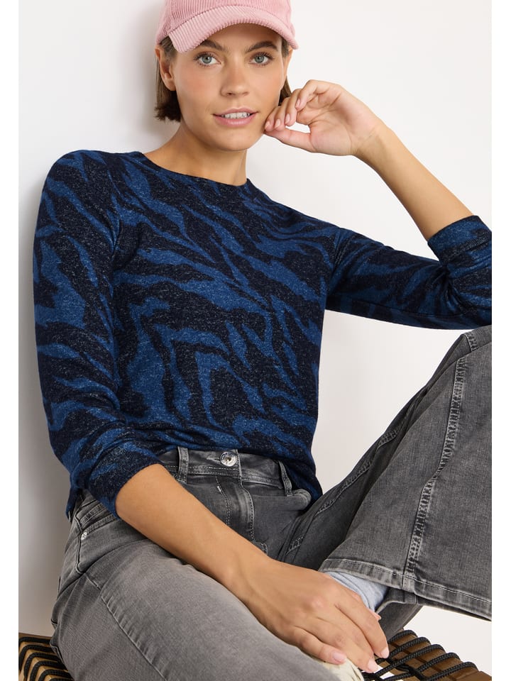 Cecil Футболка с длинными рукавами темно-синего цвета
Cecil Футболка с длинными рукавами темно-синего цвета