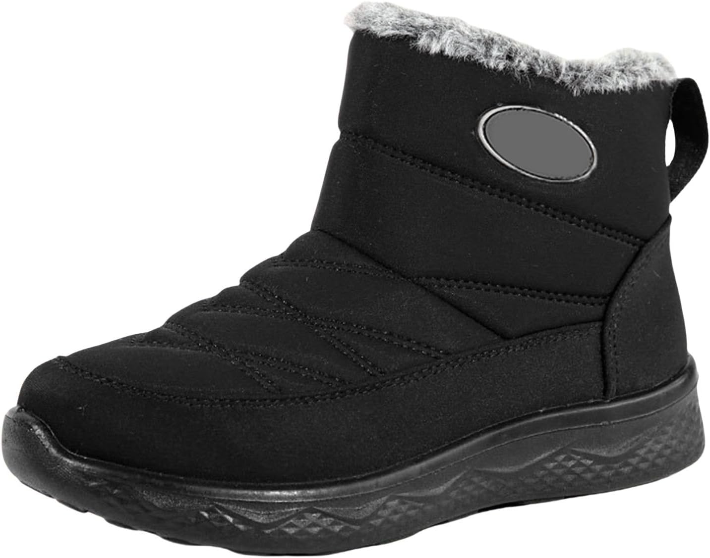 Снежные ботинки унисекс для женщин и мужчин, с хлопковой подкладкой, высокой голенью, водонепроницаемые, с нескользящей теплой мягкой резиновой подошвой, ботинки для снега до щиколотки Generic, черный
Снежные ботинки унисекс для женщин и мужчин, с хлопковой подкладкой, высокой голенью, водонепроницаемые, с нескользящей теплой мягкой резиновой подошвой, ботинки для снега до щиколотки Generic, черный