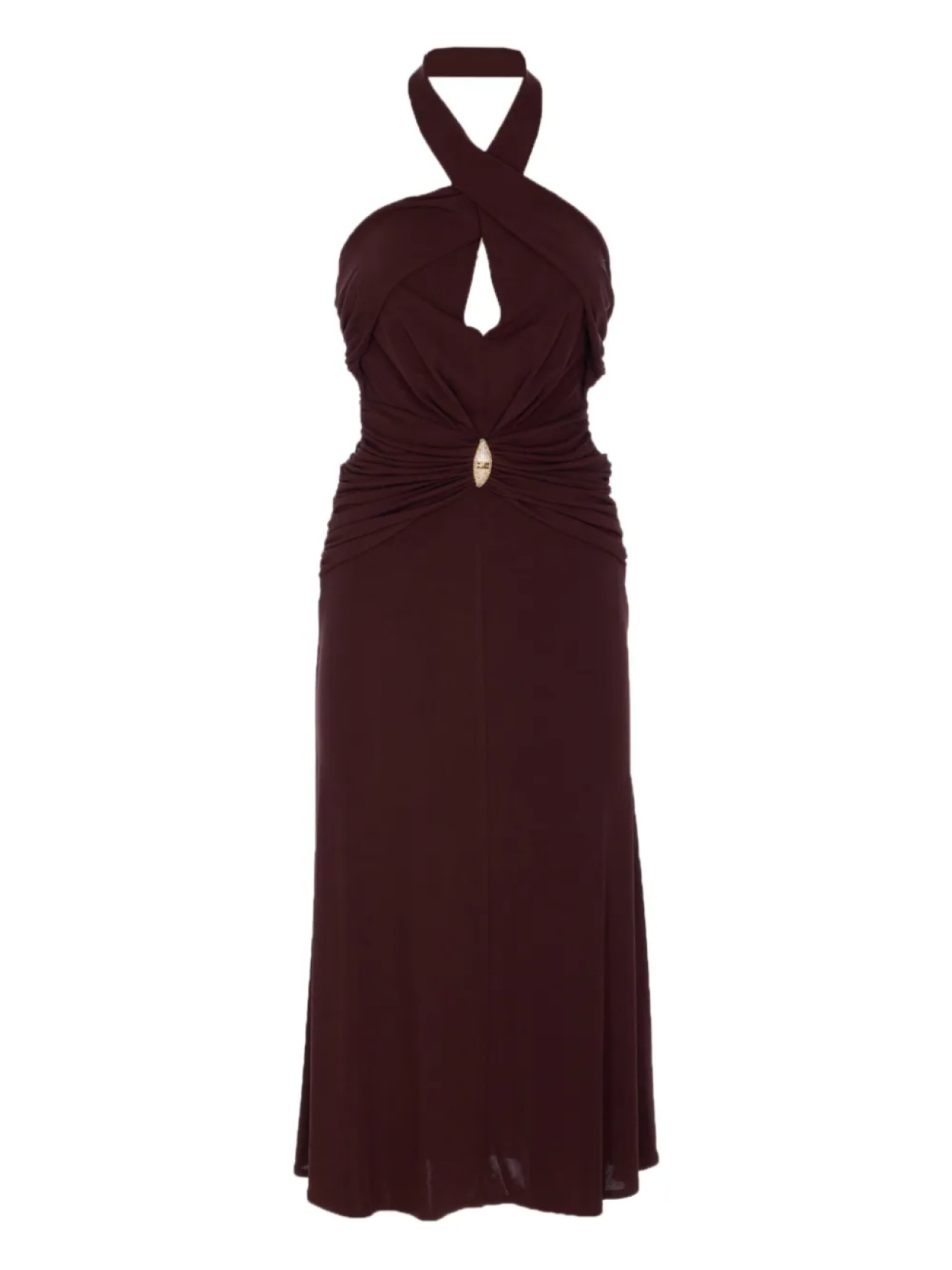 Платье с оборками Elisabetta Franchi, коричневый
Платье с оборками Elisabetta Franchi, коричневый