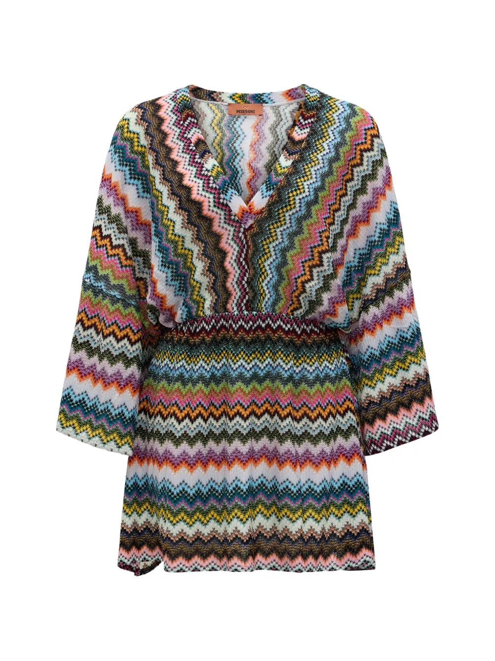 Платье с V-образным вырезом и узором «елочка» Missoni, белый
Платье с V-образным вырезом и узором «елочка» Missoni, белый