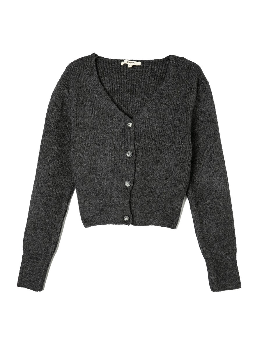 Вязаный кардиган Koton Knit Cardigan, антрацит
Вязаный кардиган Koton Knit Cardigan, антрацит