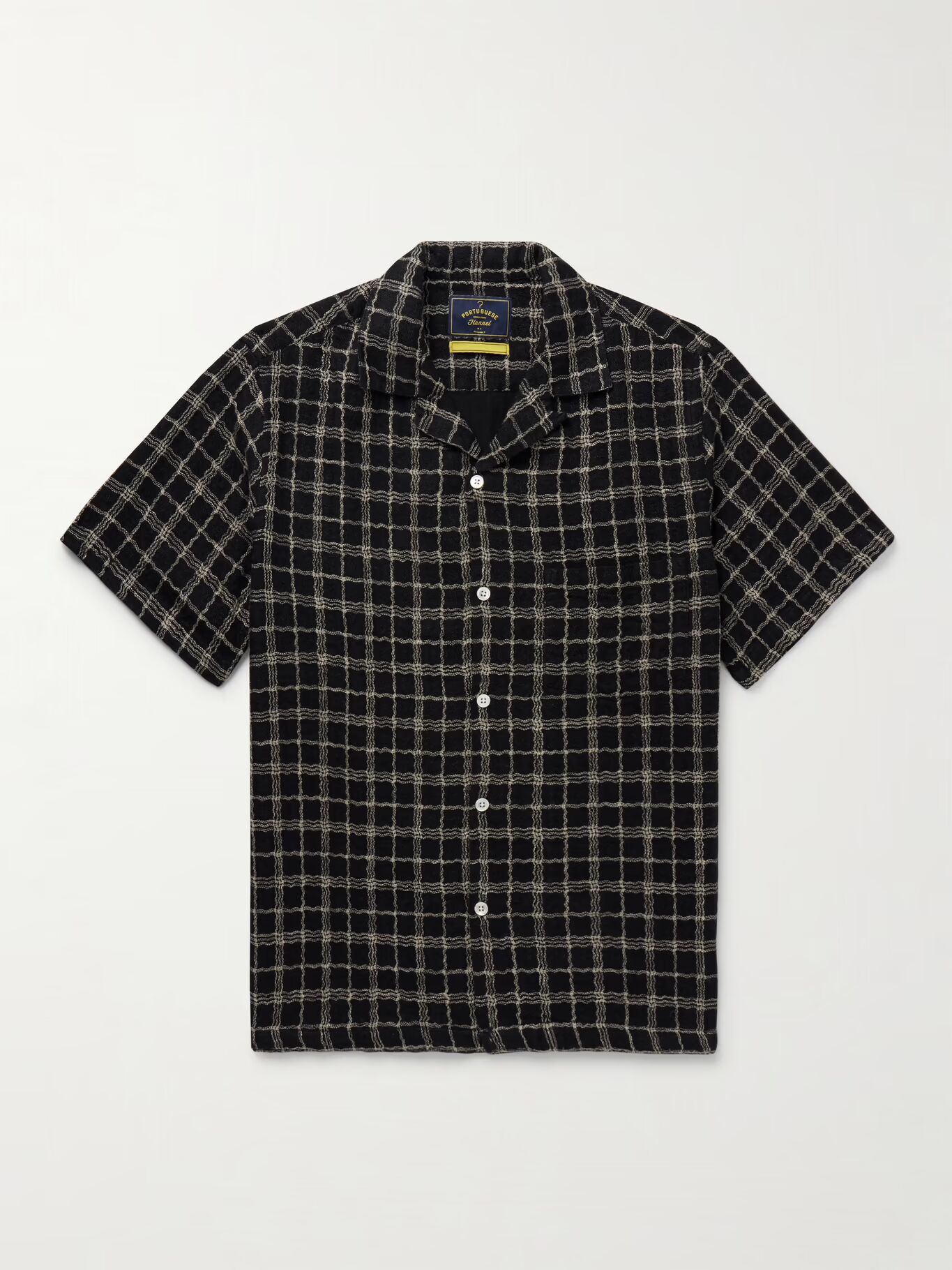 Рубашка из хлопка и льна в клетку с воротником-стойкой Dorne PORTUGUESE FLANNEL, черный
Рубашка из хлопка и льна в клетку с воротником-стойкой Dorne PORTUGUESE FLANNEL, черный