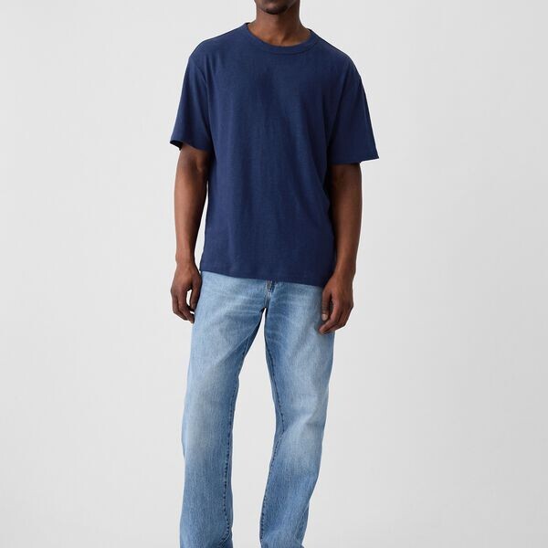 Футболка с круглым вырезом из льняной смеси Gap, синий
Футболка с круглым вырезом из льняной смеси Gap, синий