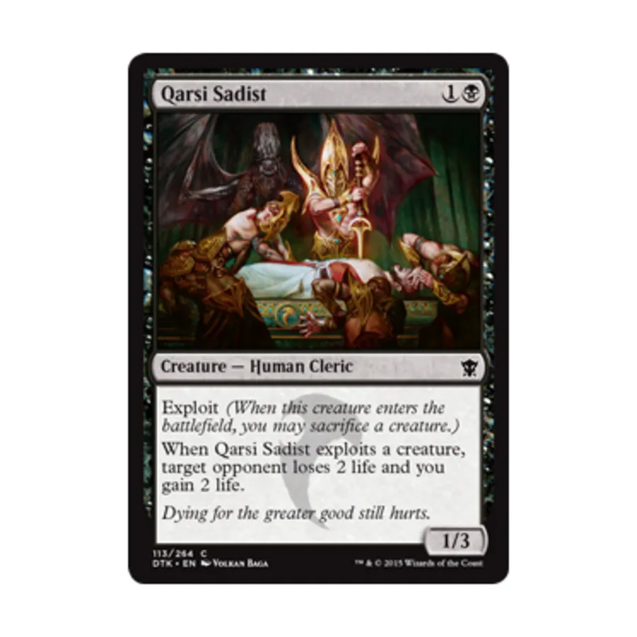 CCG Карси Садист (C) (Рольга), MTG - Dragons of Tarkir
CCG Карси Садист (C) (Рольга), MTG - Dragons of Tarkir