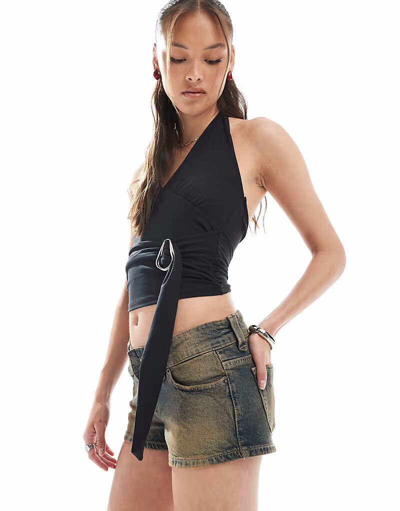 Короткие джинсовые шорты Low ржаво-синего цвета Cotton On
Короткие джинсовые шорты Low ржаво-синего цвета Cotton On