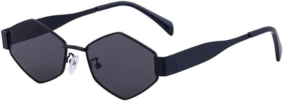 Солнцезащитные очки в узкой оправе, многоугольные, для женщин, в стиле металл-панк, для мужчин, винтажные солнцезащитные очки в форме ромба WNCKSQ, C1blackgray
Солнцезащитные очки в узкой оправе, многоугольные, для женщин, в стиле металл-панк, для мужчин, винтажные солнцезащитные очки в форме ромба WNCKSQ, C1blackgray