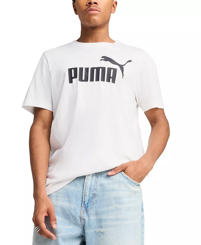 Мужская футболка Essential Logo Puma, белый 
Мужская футболка Essential Logo Puma, белый