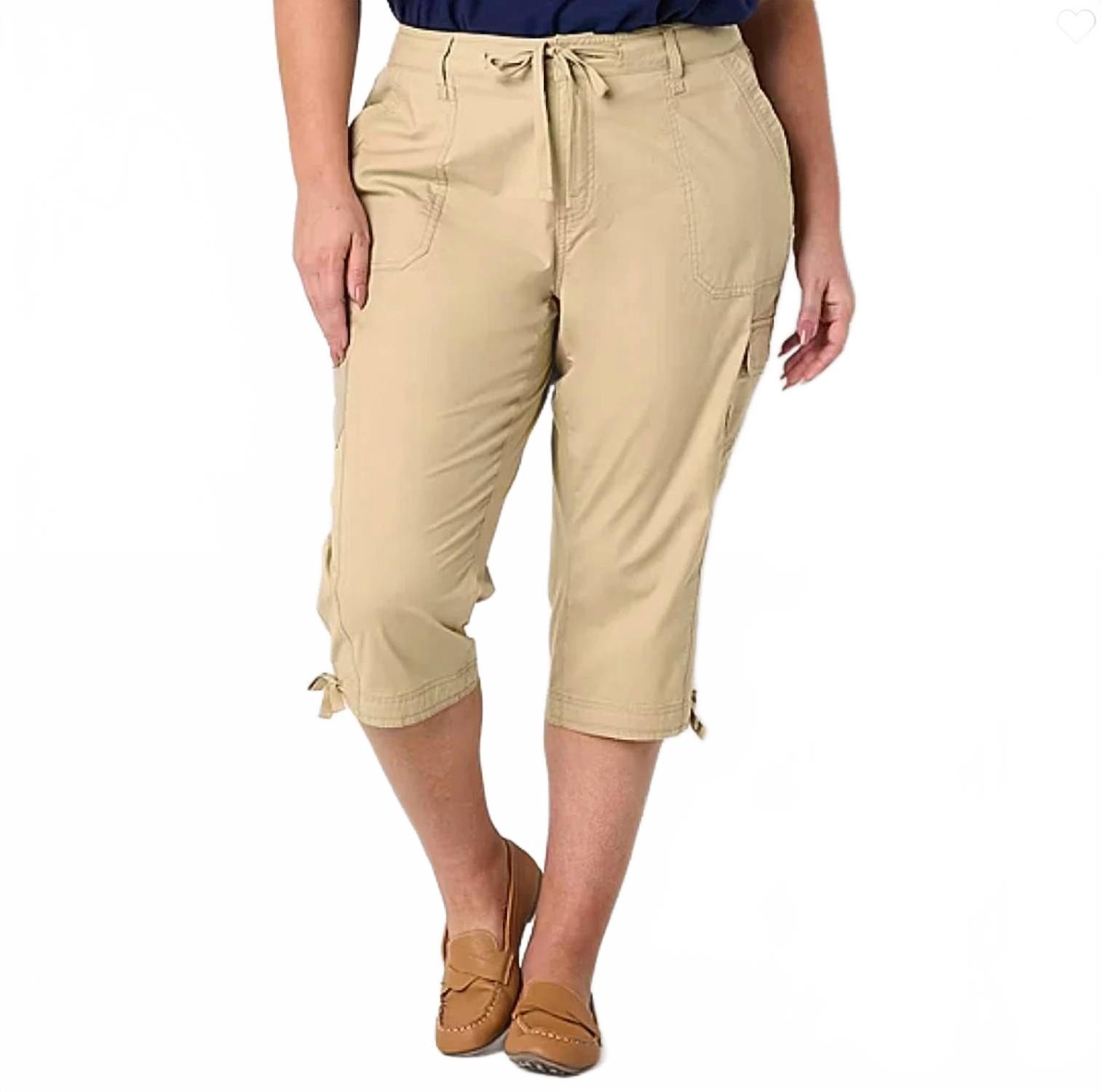 Брюки-капри со средней посадкой - Plus, бежевого цвета St. John's Bay
Брюки-капри со средней посадкой - Plus, бежевого цвета St. John's Bay