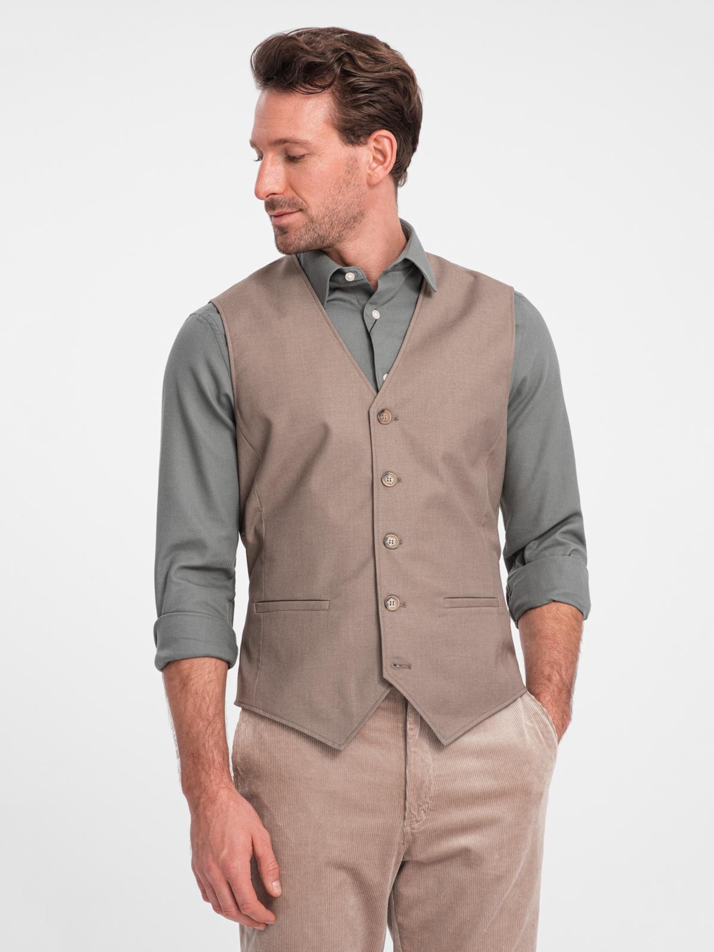 Ombre Жилет 'OM-BLZV-0112' в темно-бежевом цвете
Ombre Жилет 'OM-BLZV-0112' в темно-бежевом цвете