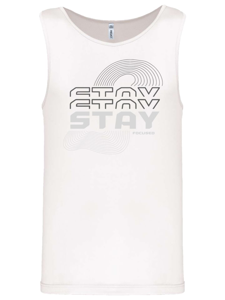 Майка-топ "Stay Focused" белого цвета F4NT4STIC
Майка-топ "Stay Focused" белого цвета F4NT4STIC