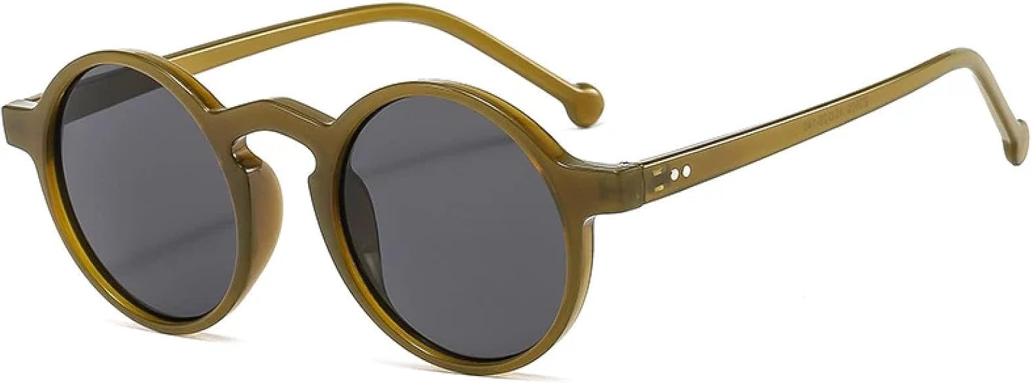 Круглые солнцезащитные очки для женщин и мужчин, винтажные, с заклепками, желейного цвета, для активного отдыха, в стиле панк, с защитой от УФ-излучения UV400 UATXTAU, Jelly Green Gray
Круглые солнцезащитные очки для женщин и мужчин, винтажные, с заклепками, желейного цвета, для активного отдыха, в стиле панк, с защитой от УФ-излучения UV400 UATXTAU, Jelly Green Gray