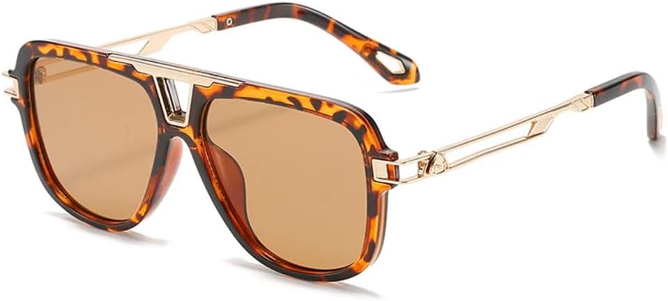 Классические ретро-солнцезащитные очки MUTYNE квадратной формы для женщин и мужчин, винтажные, с металлической двойной перемычкой, защита от УФ-излучения UV400, Leopard Tea
Классические ретро-солнцезащитные очки MUTYNE квадратной формы для женщин и мужчин, винтажные, с металлической двойной перемычкой, защита от УФ-излучения UV400, Leopard Tea