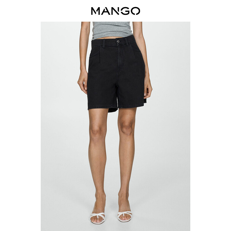 Женские шорты Mango из 100% хлопка с высокой талией, серый
Женские шорты Mango из 100% хлопка с высокой талией, серый