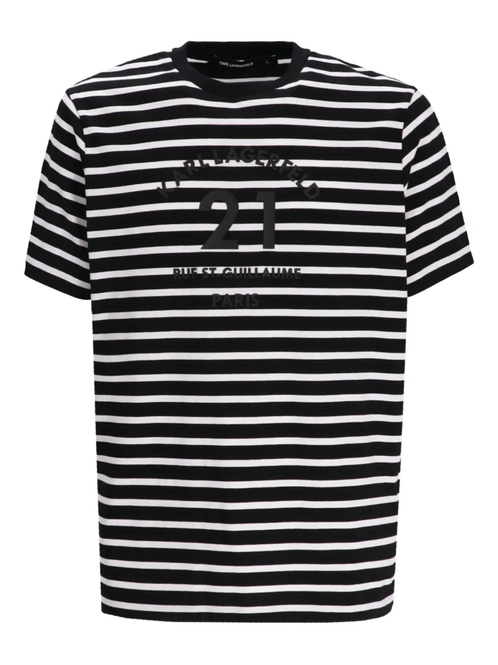 Футболка с вышивкой в полоску KARL LAGERFELD, черный
Футболка с вышивкой в полоску KARL LAGERFELD, черный