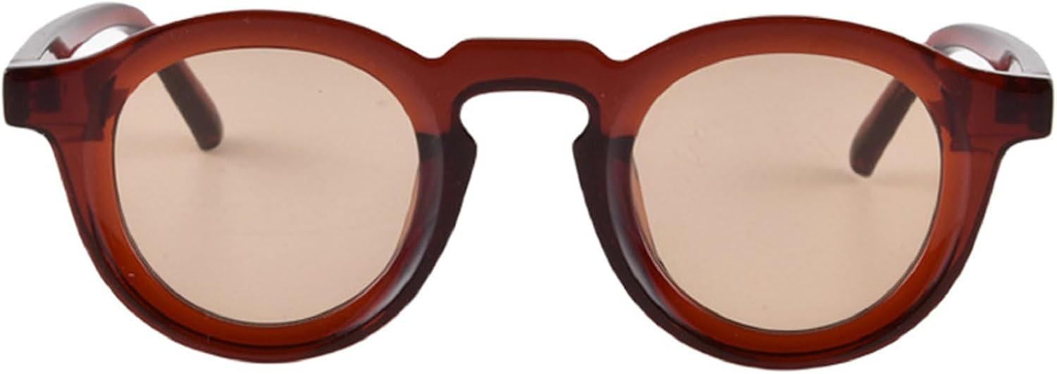 Круглые солнцезащитные очки для женщин и мужчин в стиле панк, ретро, модные солнцезащитные очки с прозрачными линзами и защитой от УФ-излучения UV400. Модные женские солнцезащитные очки mincl, Brown
Круглые солнцезащитные очки для женщин и мужчин в стиле панк, ретро, модные солнцезащитные очки с прозрачными линзами и защитой от УФ-излучения UV400. Модные женские солнцезащитные очки mincl, Brown