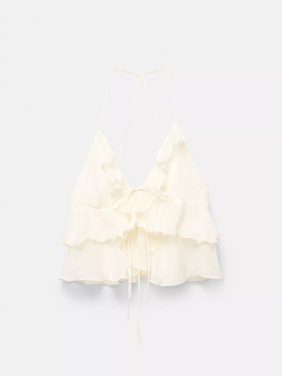 Топ Pull&Bear, белый
Топ Pull&Bear, белый