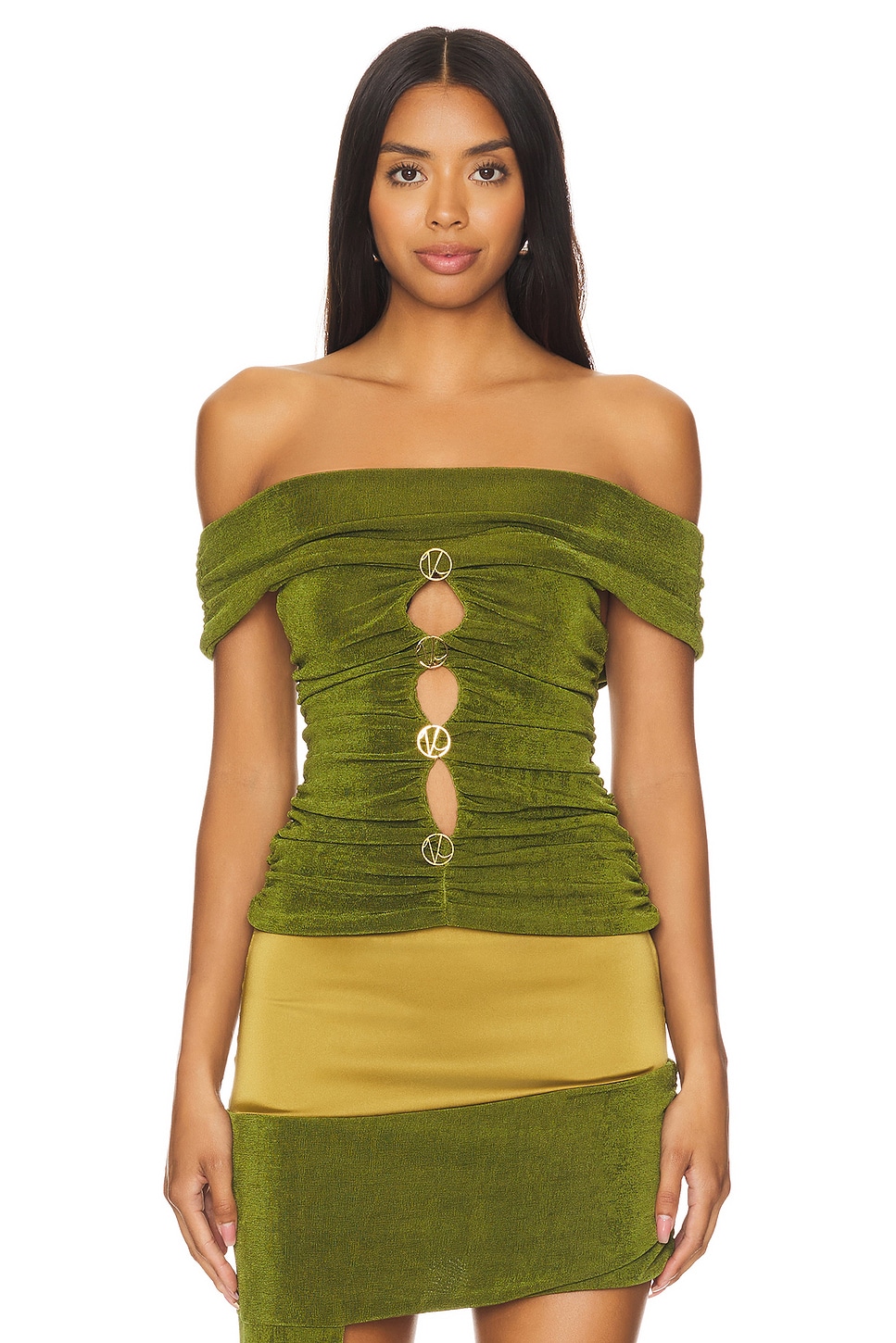 Топ с открытыми плечами Khanums, хаки
Топ с открытыми плечами Khanums, хаки