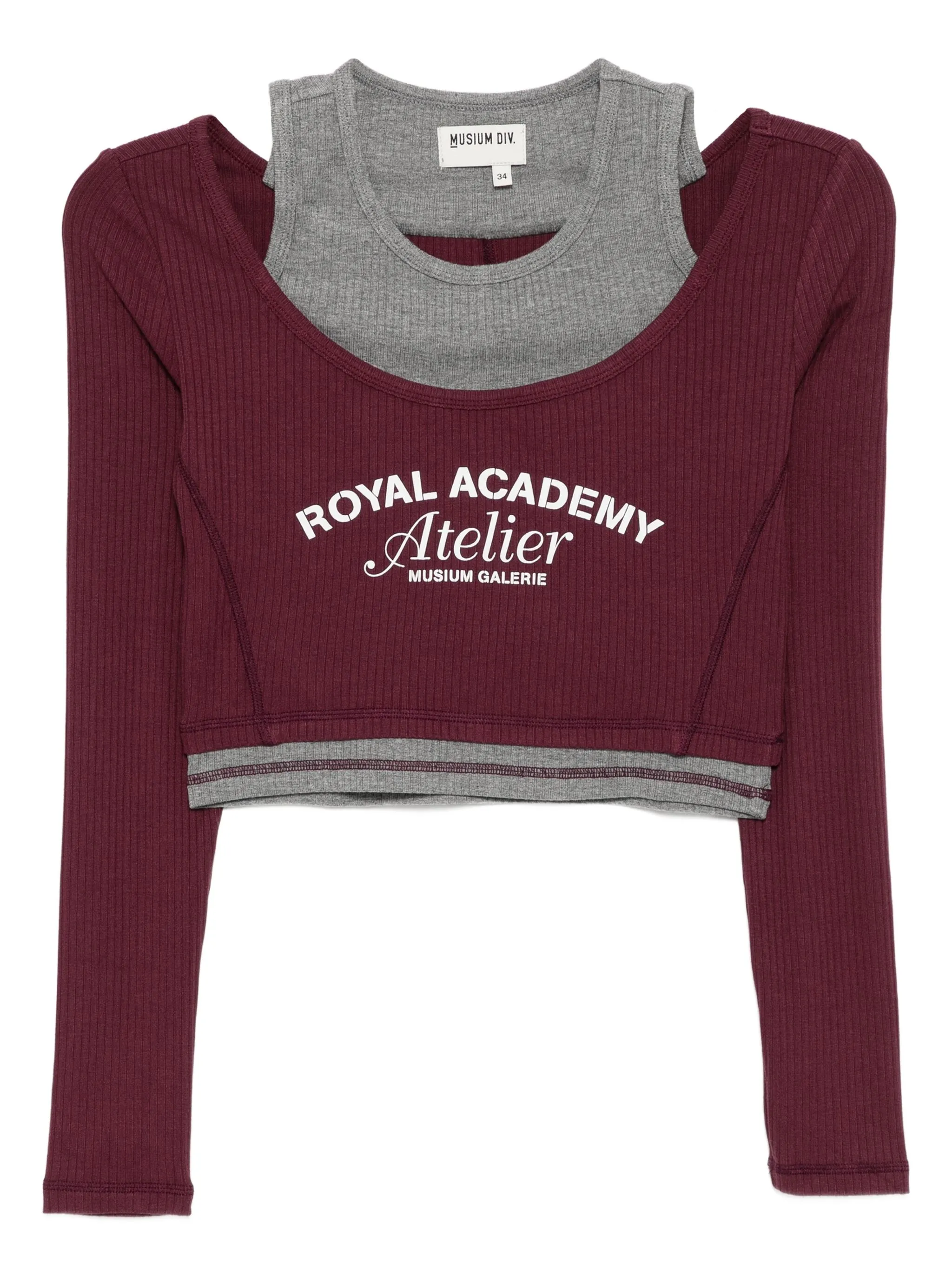 Многослойная футболка с надписью Musium Div., красный
Многослойная футболка с надписью Musium Div., красный